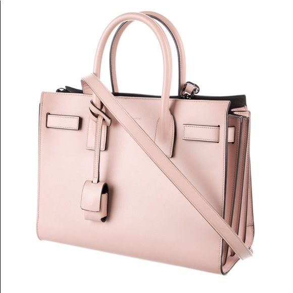 Saint Laurent Small Pink/Black Sac du Jour - Picture 11 of 11